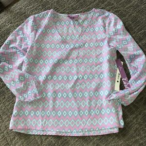 Bloomingdales Aqua Top - Youth M NWT